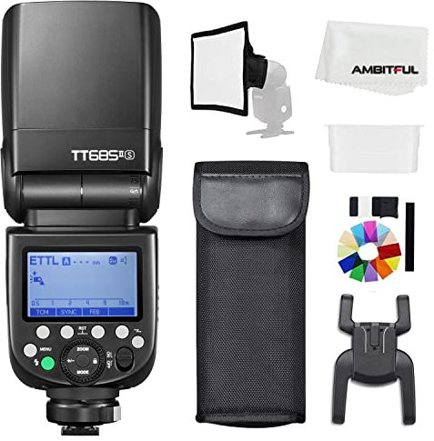 Godox TT685IIS 1/8000s HSS GN Speedlite Flash TTL TCM efficient Conversion Function Built-in Godox 2,4G X System Receiver(TT685IIS for Sony)
