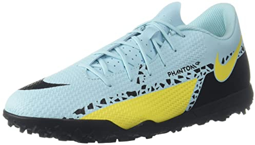 Nike Phantom Gt2 Club Tf, Sneaker Unisex Adulto, Glacier Ice Black Yellow Strike, 42.5 EU