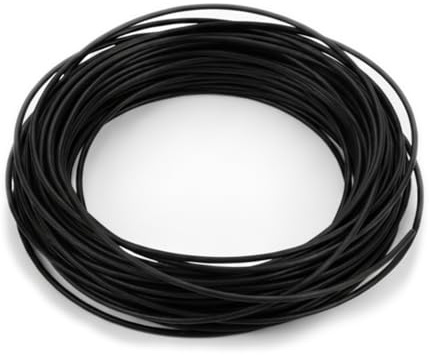 Cordón de cuero de 1 mm, 5 metros, color negro, para pulsera, collar, joyería, manualidades