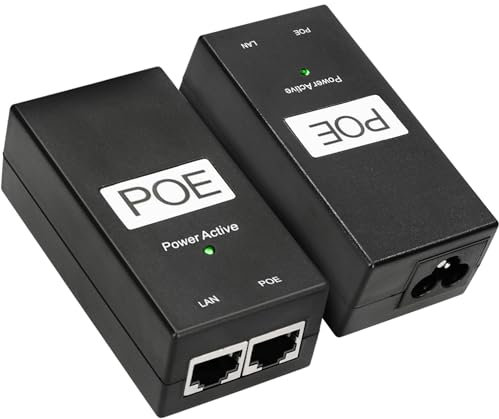 Extralink POE-24-24W G, Injecteur PoE Gigabit, 24V, 1A, 24W, Câble Inclus, 10/100/1000, Protection Contre Courts-Circuits et Surtensions, Deux Ports RJ-45, Adaptateur Passif