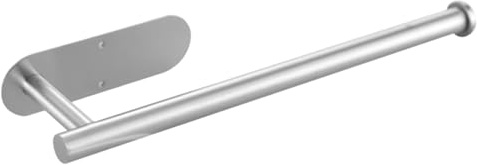 Pasdrucn Soporte para rollos de cocina, sin taladrar, soporte para rollos de cocina, para cocina y baño (plata)