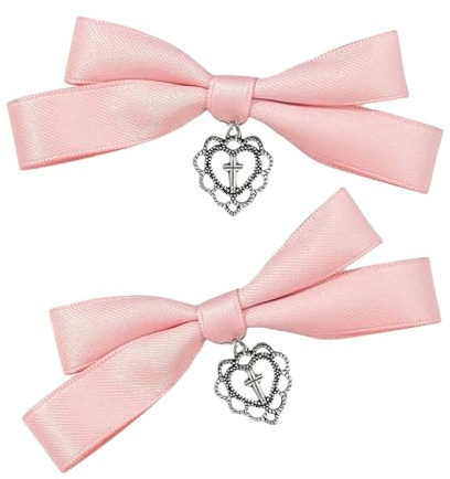 Pasadores planos para el pelo, cinta de balletcore, para la cabeza, clip elegante con lazo para el pelo, accesorios para fotos