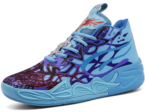 Kmrlofiy Basketsko för män, mode, halkfria sneakers och sportskor unisex, lätt gummisula, andas, sport, ungdomssneaker (Sneaker-11, 43EU)