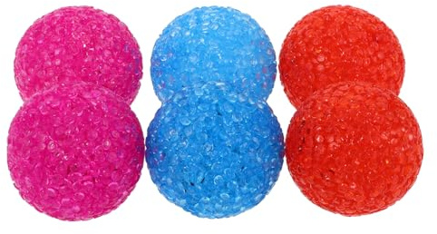ROMISBABA 6 pièces Jouets Balle pour Chaton et Chat avec Grelot Balles Plastique Colorées Ludiques pour Stimuler Instinct de Chasse et Exercice des Chats Accessoires Couleur Aléatoire