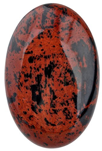 Piedra de las energías de Rockcloud, forma ovalada para el bolsillo o la palma de la mano, cristal curativo para evitar preocupaciones con bolsa de terciopelo