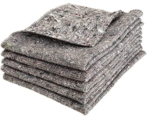 SIDCO Bodentuch 5 x Scheuertuch Putzlappen Aufnehmer Profi Wischtuch grau 50x50 cm