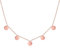 GD GOOD.designs Kette Roségold mit Plättchen für Damen - Wasserfest | 18K vergoldete 5 Coin Halskette | Boho Schmuck aus Edelstahl