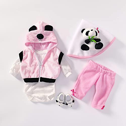 MineeQu 4 Convient 50-55CM Haute Qualité Nouveau-Né Poupées Robe Reborn Bébé Poupée Tous Les Vêtements en Coton