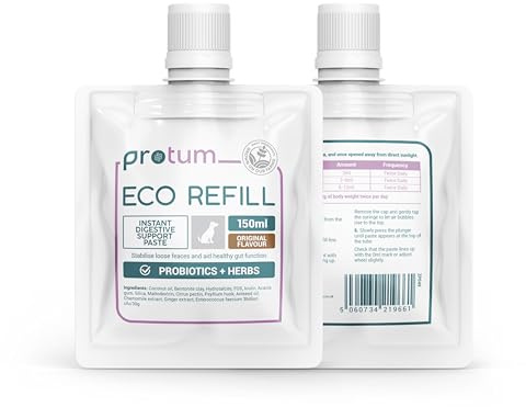 Zanipro - Recarga de bolsillo flexible - pasta probiótica y prebiótica para perros y gatos contra la diarrea y los gusanos, 3 mil millones de cultivos vivos, cura intestinal - Firmeza de las heces