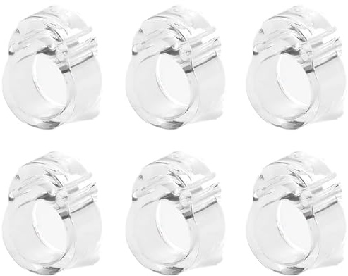 6 Piezas Topes de Puerta Silicona, Protección Transparente de Alta Elasticidad para Manijas de Puertas, Detenedores de Puertas para Proteger Paredes y Muebles, Amortiguador de Impacto de Puerta