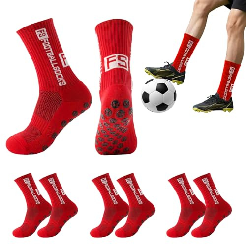 BEKKLPOU Lot De 3 Paires De Chaussettes De Football Antidérapantes Pour Adultes, 39-46 Respirantes Pour Le Football, Le Basket-Ball Et La Course à Pied
