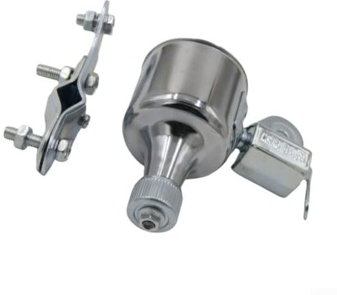 Aleación de aluminio Generador de bicicleta AC 12V 6W, rueda de dinamo de fricción para reequipamiento de luz de bicicleta y para modificación (plata)