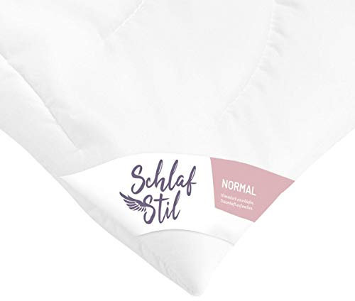 SCHLAFSTIL Faserbettdecke F400, Normal, Quallofil Premium 3D-Markenfaser Größe 135x200