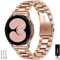 OTOPO Kompatibel Samsung Galaxy Watch 4/5/6/7/FE Armband 40mm 44mm Roségold, Galaxy Watch 4/6 Classic,Active 2 Armband,20mm Metallarmband für Frauen Männer