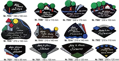 Hebold Moderno Keramikschilder Puerta Principal Y Placa Nombre con Individual Grabado: Tamaño: Núm 7521 160 X 90MM