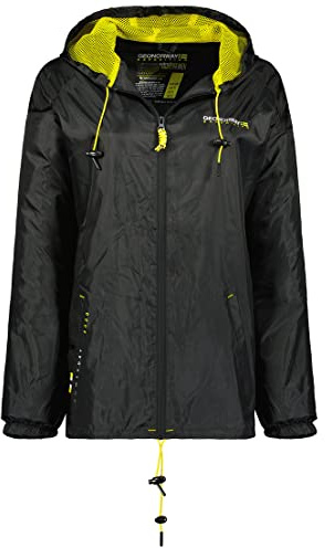 Geographical Norway Boat Lady - Veste Coupe Vent Femme Outdoor - Blouson Deperlant Manches Longues Femmes - Manteau Pluie Randonnee Saison Printemps Ete Automne Hiver