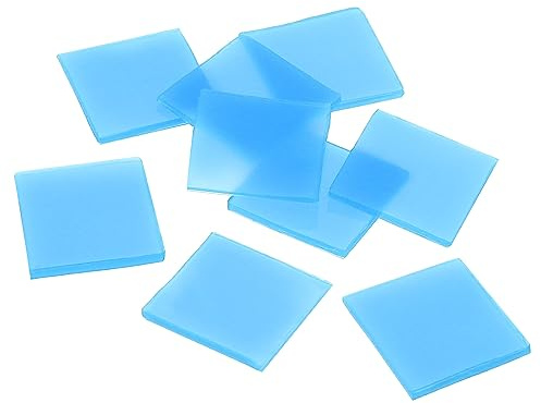 PATIKIL 2 x 2cm Diamante Pintura Pegamento Arcilla, 50 Pcs Pegamento Arcilla Cera Herramienta Establecer para Diamante Pintura, Bricolaje Artesanía, Azul