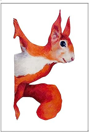 Self Adhesive Window Decal Window Sticker Bird Crack Resistant Squirrel Voyeur Sticker Window Decorative Squirrel Wall Decal