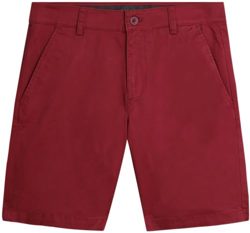 Chaps Boys' Shorts - Flex Waistband Stretch Twill Boys Chino Shorts - Casual Uniform Khaki Shorts for Boys, Size 38, Nantucket Red