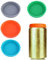 EORPAVU Silikon-Cola-Deckel, Silikon-Dosendeckel, Getränke-Bierdosen-Deckel, Glasdeckel-Trinkbecher, weicher, auslaufsicherer Wasserverschluss (4er-Pack)