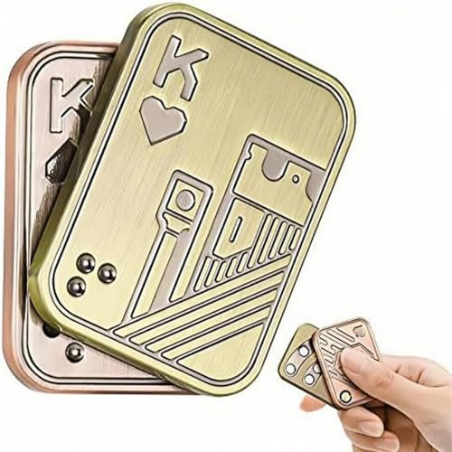NJCXOLA Deslizador magnético Juguete,EDC Metal Fidget Slider,Descompresión de Empuje Tarjetas, Juguetes Sensoriales para Autismo y Tdah,Juguetes de Escritorio de Oficina Adultos, para Novio y Padre