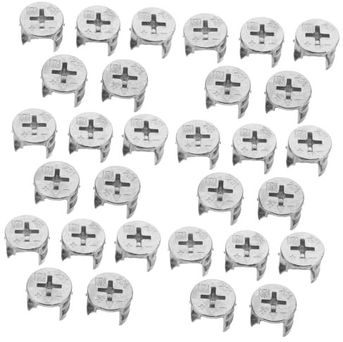 Cabilock 40 Piezas De Accesorios De Leva De Conexión Para Muebles, Cerraduras De Leva Para Muebles, Conectores De Tableros De Muebles, Piezas De Sofá, Herrajes De Cama