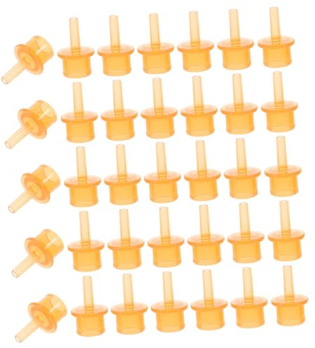 Toyvian 50pcs Bottle Spout Replacement Adapter for Learner Cups and Easy to Clean Bottle to Cup Conversion Connector Versatile Drink Spout Tops