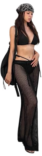 yanwuwa Paquete de 3 piezas de ropa de playa transpirable, tankini largo para cubrir y atar a los lados para mujer, actividad, cómodo, ajustable, atado