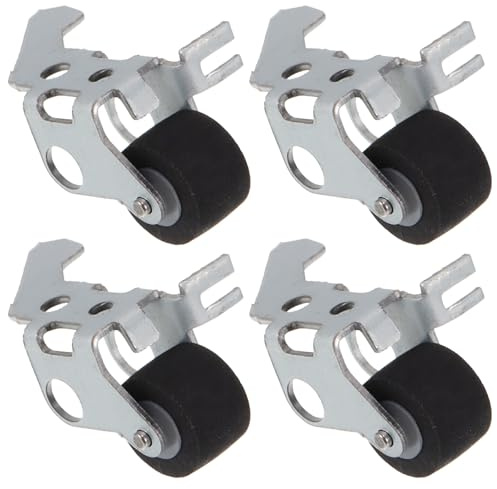 Garneck Lot de 4 Galets Presseurs 9Mm Cadre Métallique pour Enregistreur Cassette, Pièces de Rechange Audio, Galet Presseur pour Entretien et Réparation de Magnétophones