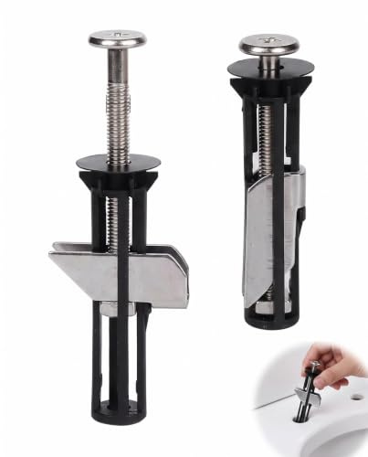 YIPFEN 2 PCS Tornillos Universales para Tapa WC, Anclaje para Asiento de Inodoro, Tornillos de Fijación Robustos, Repuestos para Bisagras Superiores, Fácil Instalación