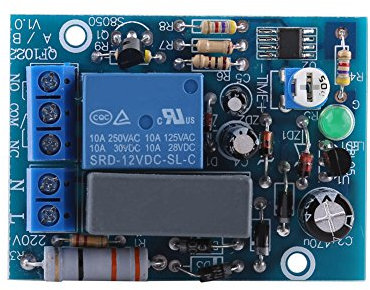 Module de Relais Temporisé avec Interrupteur à Retardement de 220 VCA, Relais temporisé programmable(0~10Min)