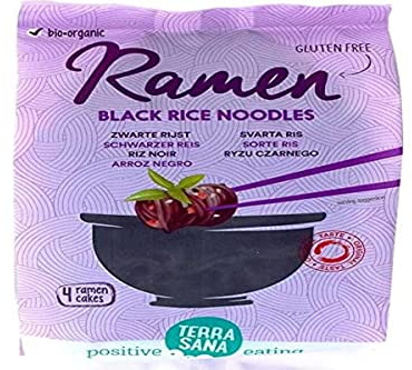 Nouilles ramen au riz noir (sans gluten) BIO 280 g - TERRASANA