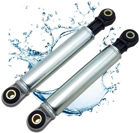 LICHTBLAU 2x SUSPA Stoßdämpfer für Miele Waschmaschine 4500826 4151285 I Farbe Silber I für Bosch 107654, 105523, 118869 I Vibrationsdämpfer 8mm Bohrung 120N Ersatzteil Waschmaschinendämpfer