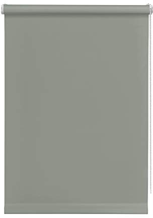 Deco Company 36263 Mini-Rollo Tone zum Klemmen, Tageslicht-Rollo, Blickdicht, Alle Montage-Teile inklusive, Grau, 100 x 150 cm