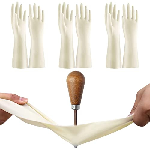 VFENHIR Cleaning Gloves,Dish Gloves,Gloves for Washing Dishes,Heavy-Duty, Durable, Non-Slip,Long Service Life,3 Pairs (S)