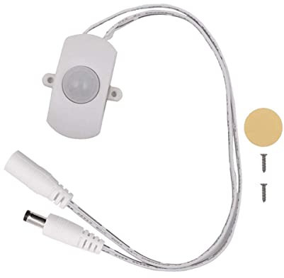 Tiardey Motion Sensor Switch 5A DC 5-24V Mini LED Strip Automatic Sensor Switch for LED Strip Light