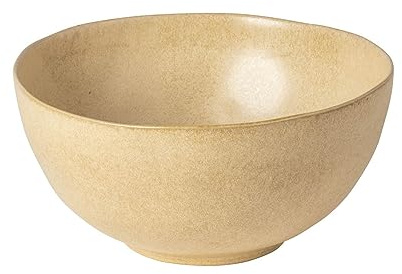 Costa Nova Ceramic Stoneware 10.5 x 5, 115 oz. Serving Bowl - Livia Collection, Champagne | Microwave & Dishwasher Safe Dinnerware | Food Safe Glazing | Restaurant Quality Serveware
