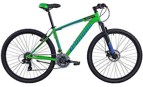 Legnano Cortina L770, Mountain Bike 27.5 pollici Acciaio, Colore Verde Matt, Blu e Nero, Taglia 43