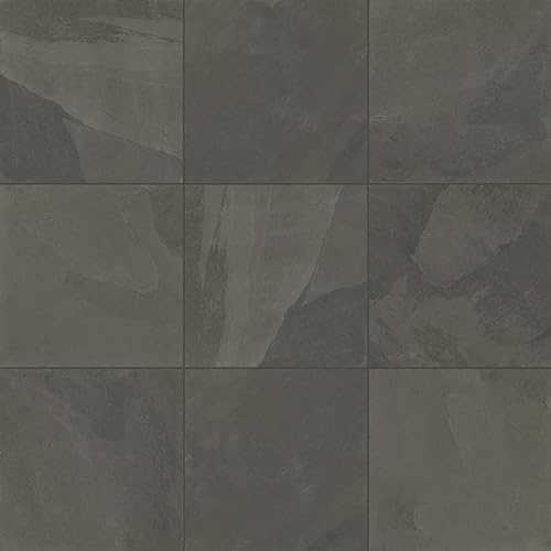 Daltile Natural Stone Slate 12 x 12 in Natural Cleft Brazil Black (6 PC per Carton) (5.82 SQFT per Carton)