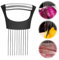 Upgraded Stainless Steel Onion Holder for Slicing - 2024 New Lemon Slicer Vegetable Cutter, Loose Meat Pin Kitchen Chopper Slicing Assistant Tool for Meat, Potato, Tomato