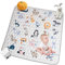 Zaxiva Tapis Bébé, Tapis de Jeux Bébé 127x127 cm, Tapis Éveil Bébé Rembourré, Tapis Motricité Bébé Antidérapant, Doux et Lavable, Tapis Enfant pour Intérieur/Extérieur, Idéal pour les Premiers Pas