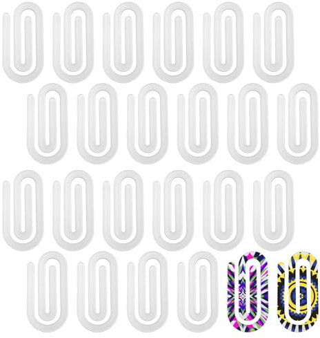 24pz Graffette per Carta Acrilica per Sublimazione, 10x5cm Graffette per Carta per Sublimazione Jumbo Personalizzate Graffette per Ufficio per Scuola Aula Cancelleria Casa Regalo Artigianato