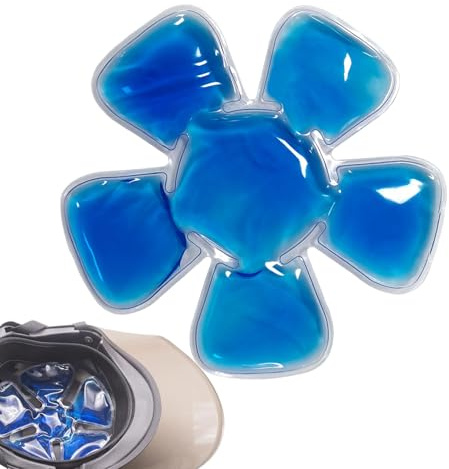 Pack Froid pour Casque, Gel de Refroidissement pour Casques, Coussinet Rafraîchissant pour Sports Randonnée Vélo Toutes Saisons Confort Hommes Femmes