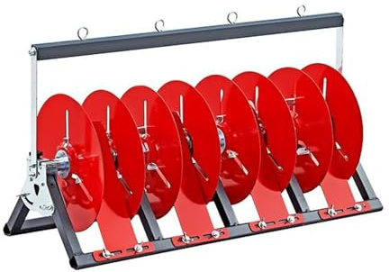 Kabelrullehållare och dispenser, kraftig kabelspolhållare – flerspolad kabeldispenser med justerbara stänger och brickor för konstruktion och detaljhandel – hållbar trådhållare, 67 x 38 x 28 cm