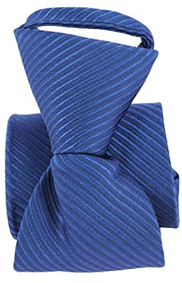 Pomme Carré. Cravate Enfant. Dandy Boy - Bleu Roi, Uni- Taille 38cm 9/12ans Bleu