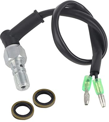 interruttore luce freno interruttore luce freno Posteriore universale per moto con interruttore idraulico della luce freno con rondelle(M10x1) adatto per interruttore stop freno moto