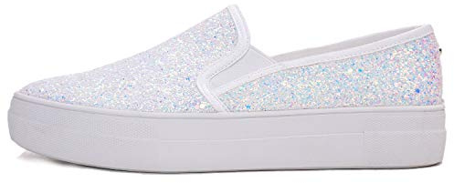 Feversole Women's Fashion Slip-On Sneaker Casual Flat Loafers,Sneakers Slip-on alla Moda per Mocassini Piatti Casual da Donna