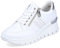 Rieker Damen Low-Top Sneaker N8321, Frauen Halbschuhe, lose Einlage,Sportschuhe,Freizeitschuhe,Turnschuhe,Laufschuhe,Weiss (80),38 EU / 5 UK