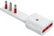 ROSI ADATTATORE ULTRAPIATTO SPINA 16A 2P+T/PRESA 10/16A 2P+T BIANCO SERIE EMILIA FLAT