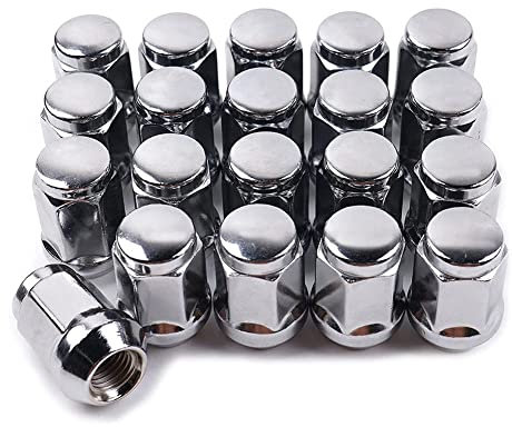 Compasty 20 Radmuttern 14 x 1,5 – Radmuttern 19 mm 3,3 cm hoch Sechskant verchromt, für 1500 1999-2021